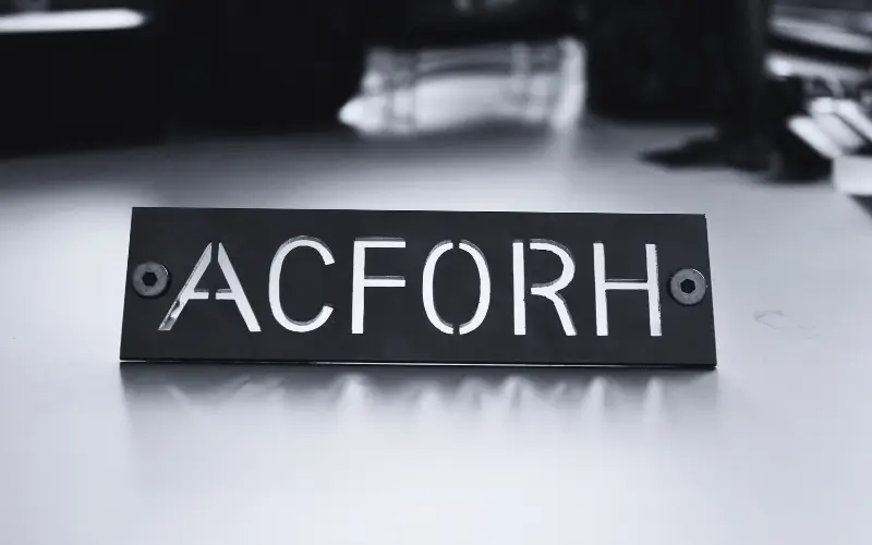 Plaque ACFORH Plaque ACFORH